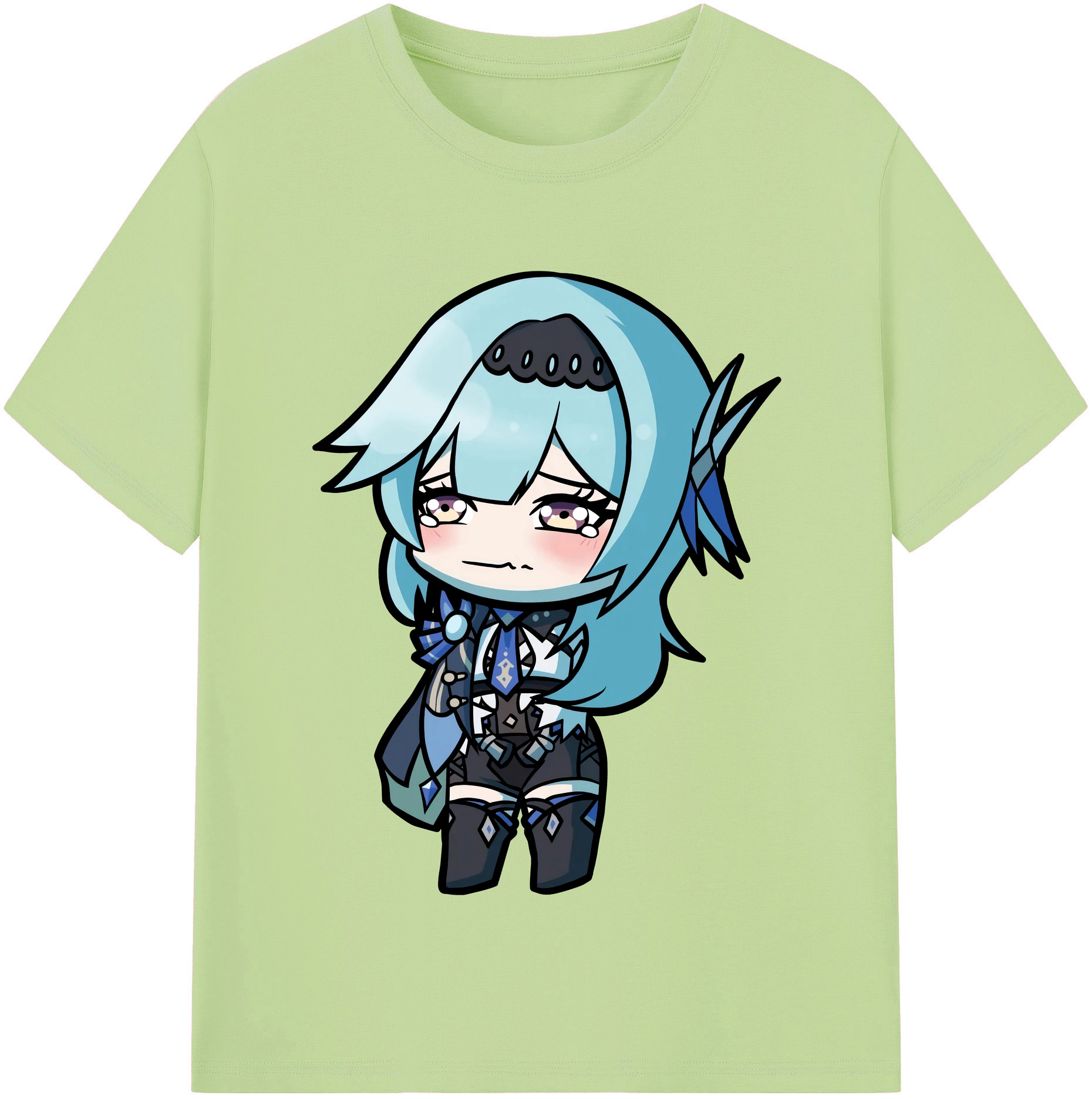げんし神 优菈 ゆうら genshin Yūra 綿100％半袖Tシャツ（フロントプリント）